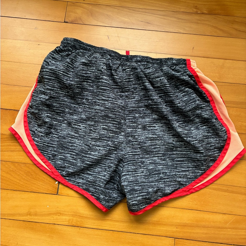 Nike Gray and Red Athletic Shorts